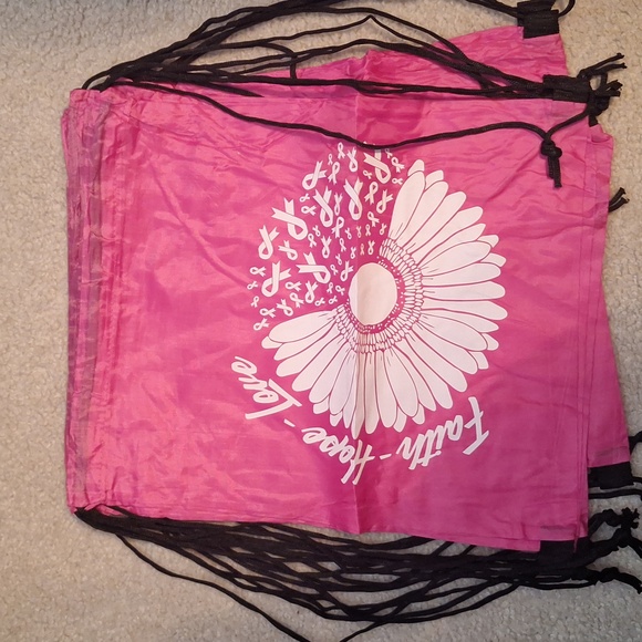 Oct. is Breast cancer awareness month Drawstring bags - Picture 1 of 3